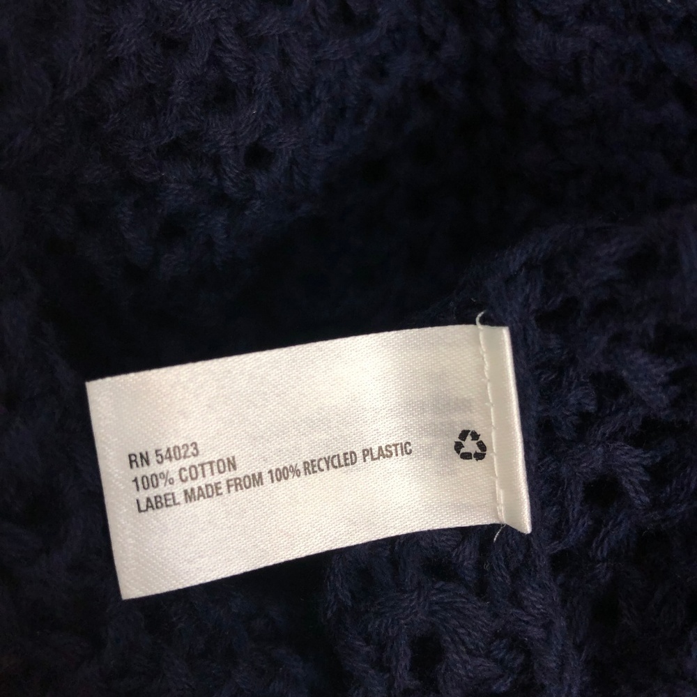 GAP Open‎ Stitch Navy Sweater Pullover Knit Top - Picture 8 of 10
